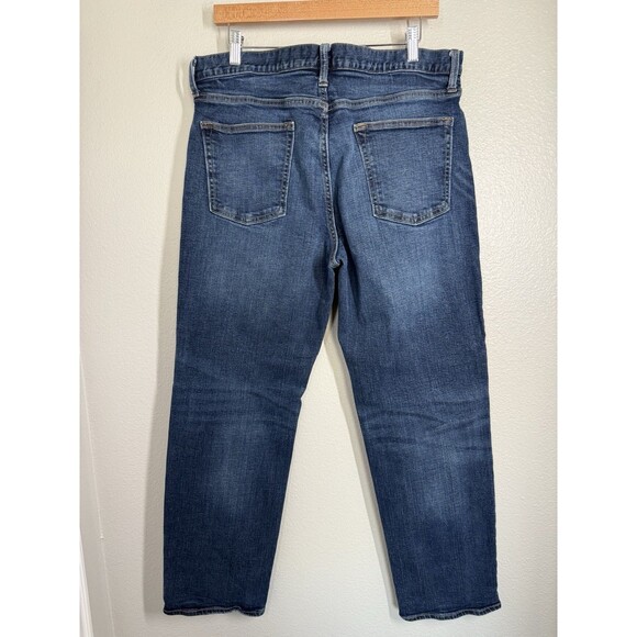 Old Navy Men's Loose Built In Tough Flex Jeans 36X32 Dark Denim *Actual 34X29.5 - Picture 4 of 8